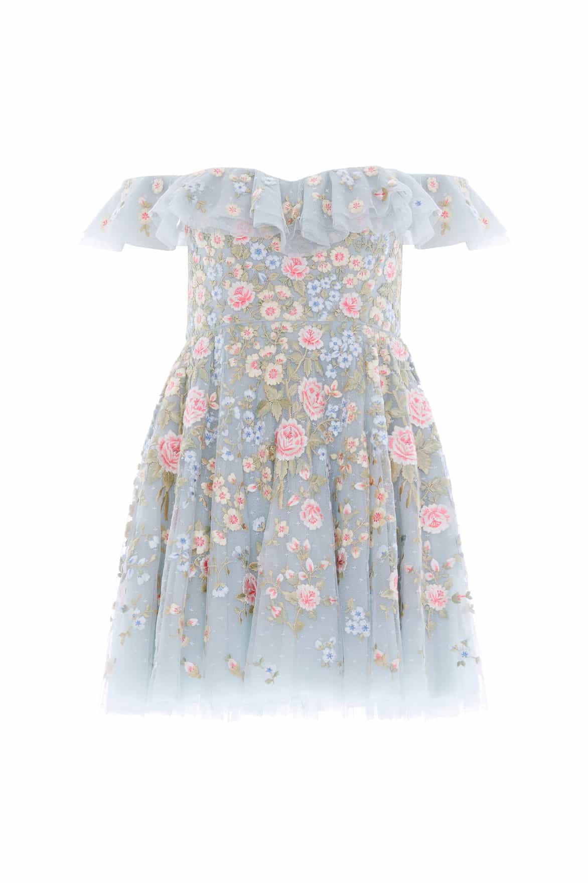 Antoinettes Floral Off-Shoulder Micro Mini Dress - Image 2