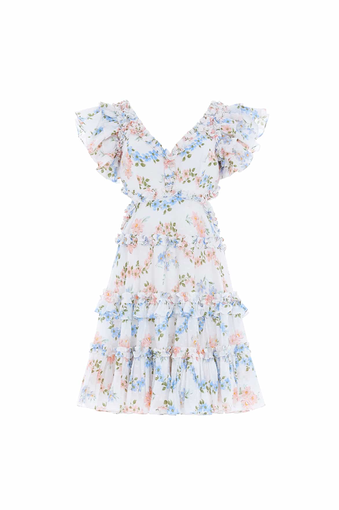 Dancing Daisies Cotton Backless Micro Mini Dress - Image 2