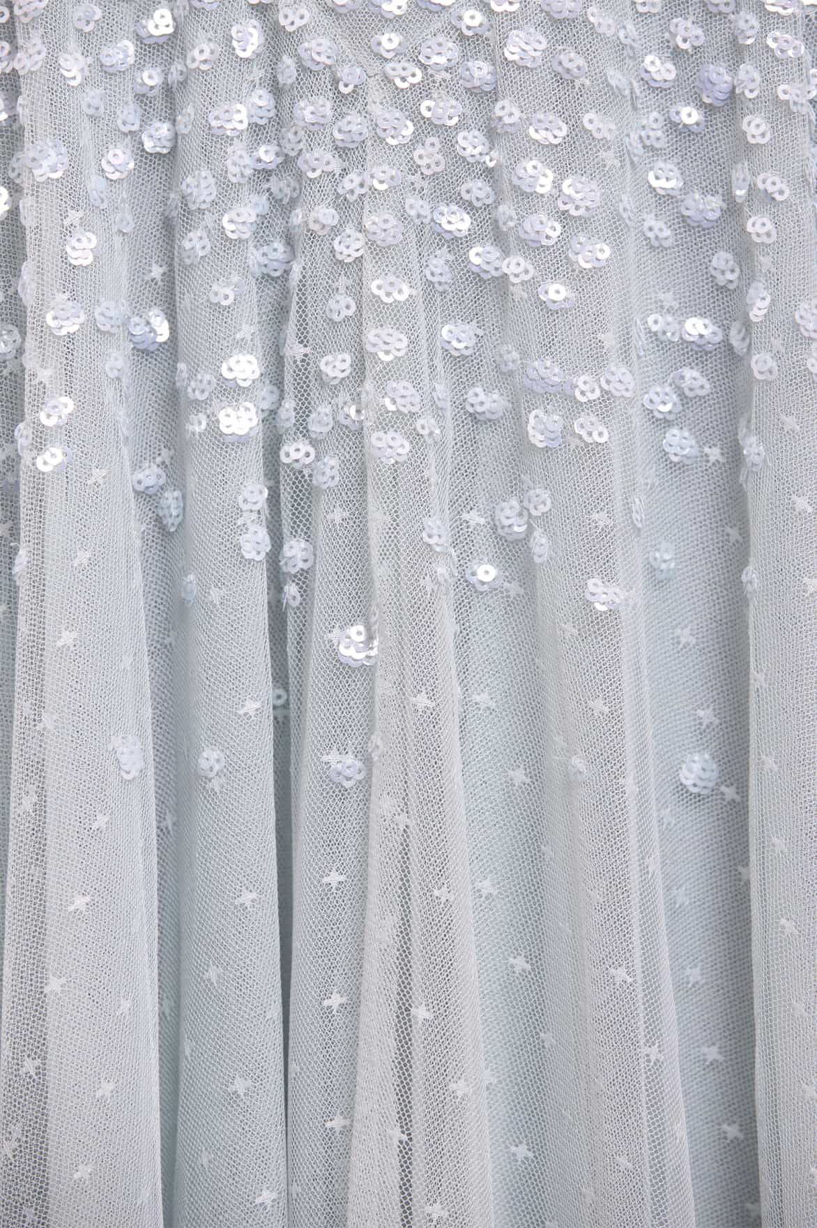 Dappled Sequin Off-Shoulder Ballerina Dress - Image 4