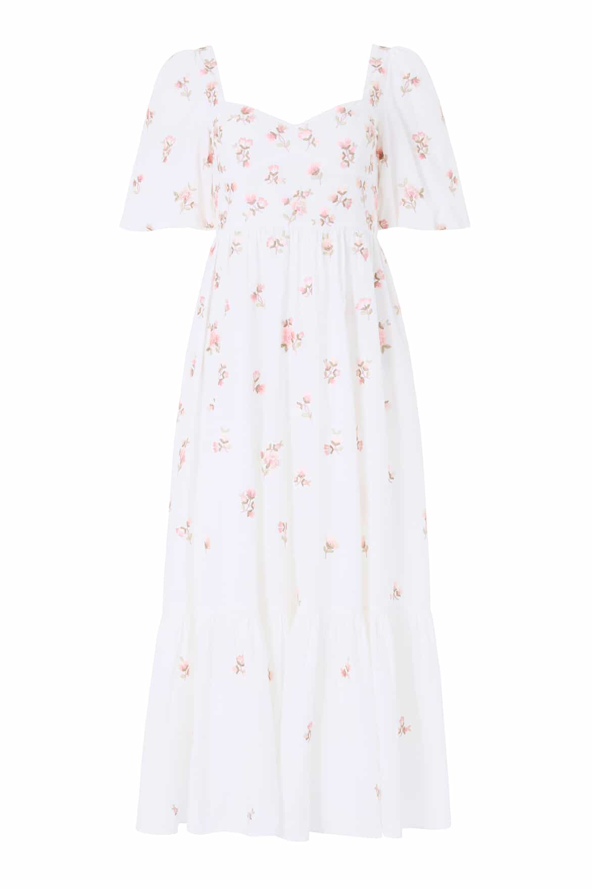 Flora Ditsy Cotton Ankle Gown - Image 2
