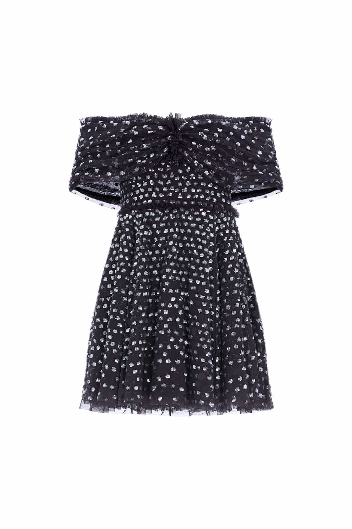 Grace Gloss Off-Shoulder Micro Mini Dress - Image 3