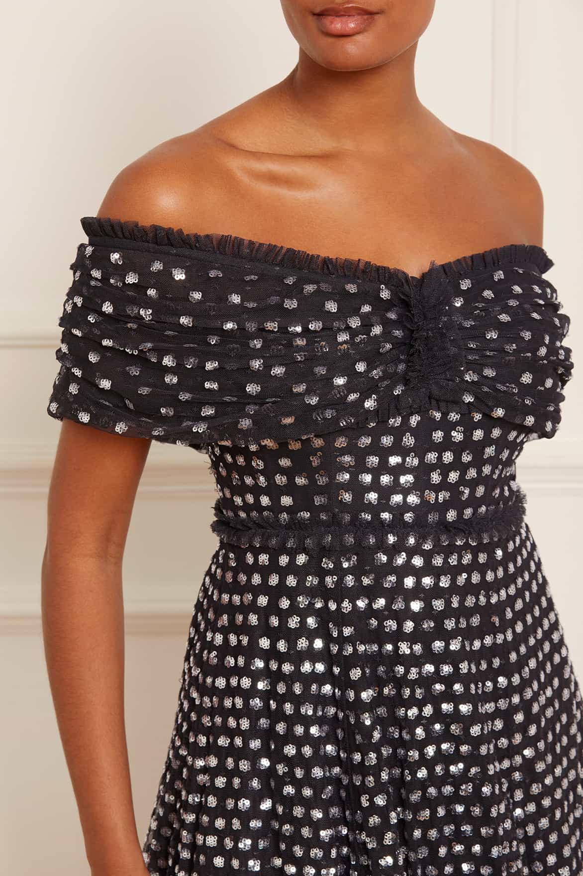 Grace Gloss Off-Shoulder Micro Mini Dress - Image 5