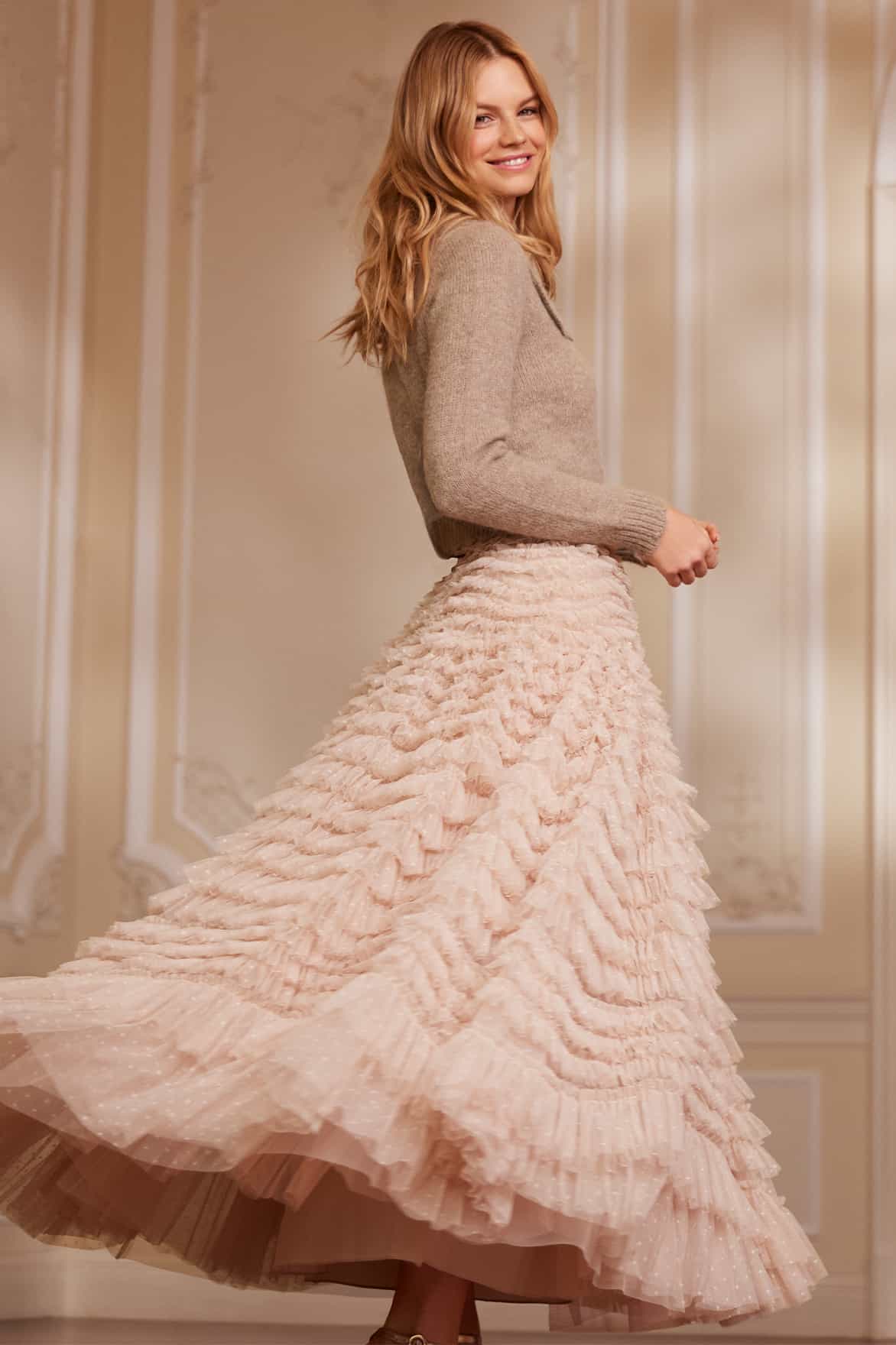Hattie Ruffle Ankle Skirt - Image 6