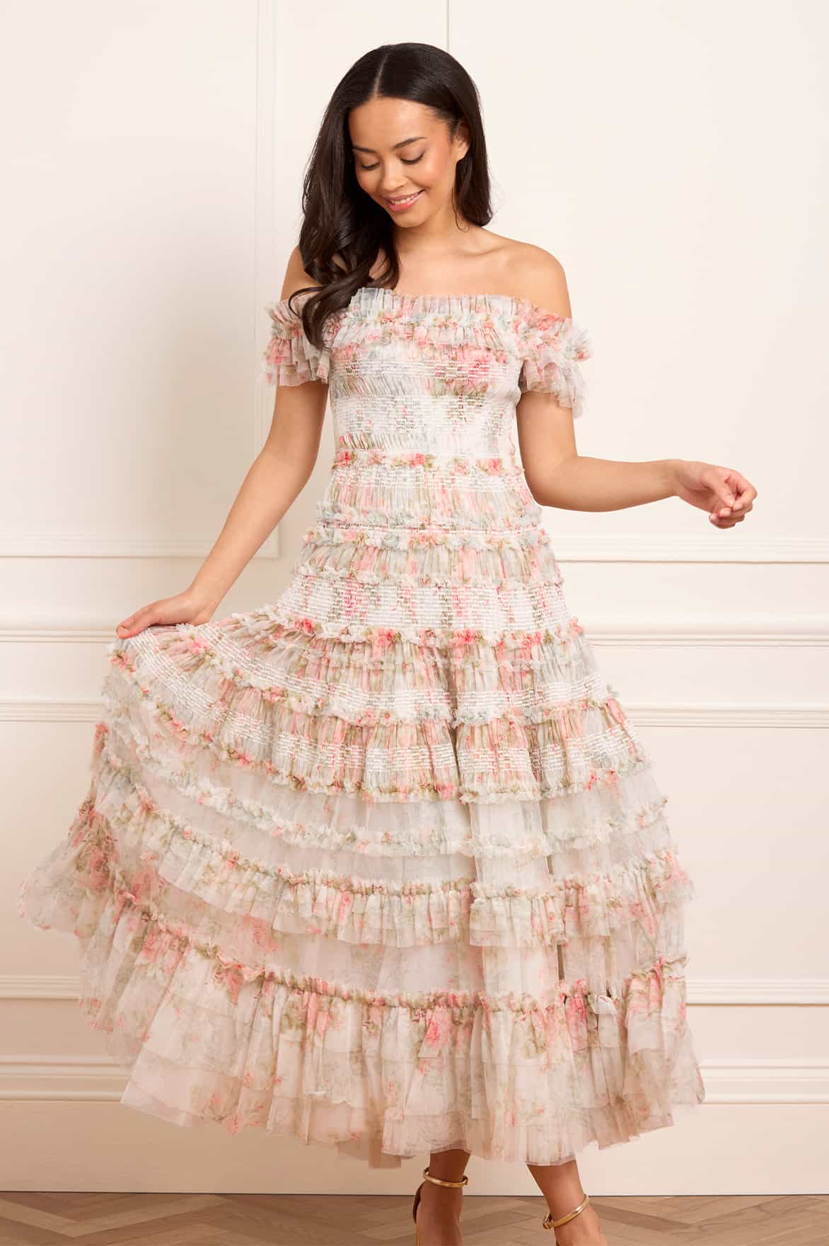 Madame Rose Elodie Off-Shoulder Ankle Gown - Image 2