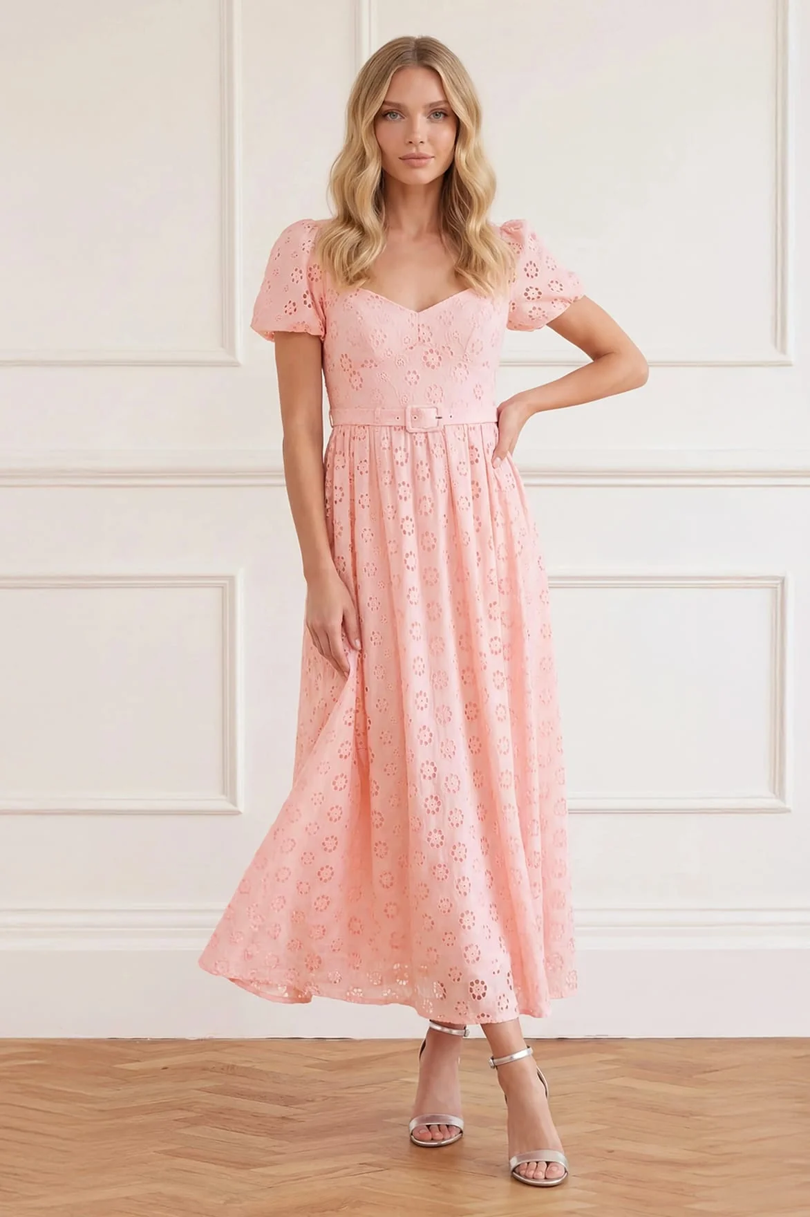 Romilly Cotton Broderie Ankle Gown - Image 2