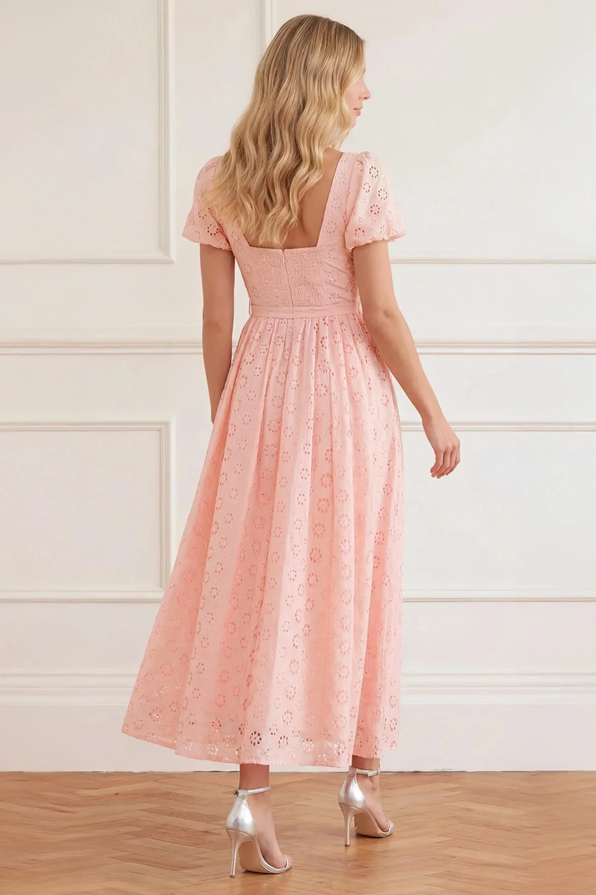 Romilly Cotton Broderie Ankle Gown - Image 5