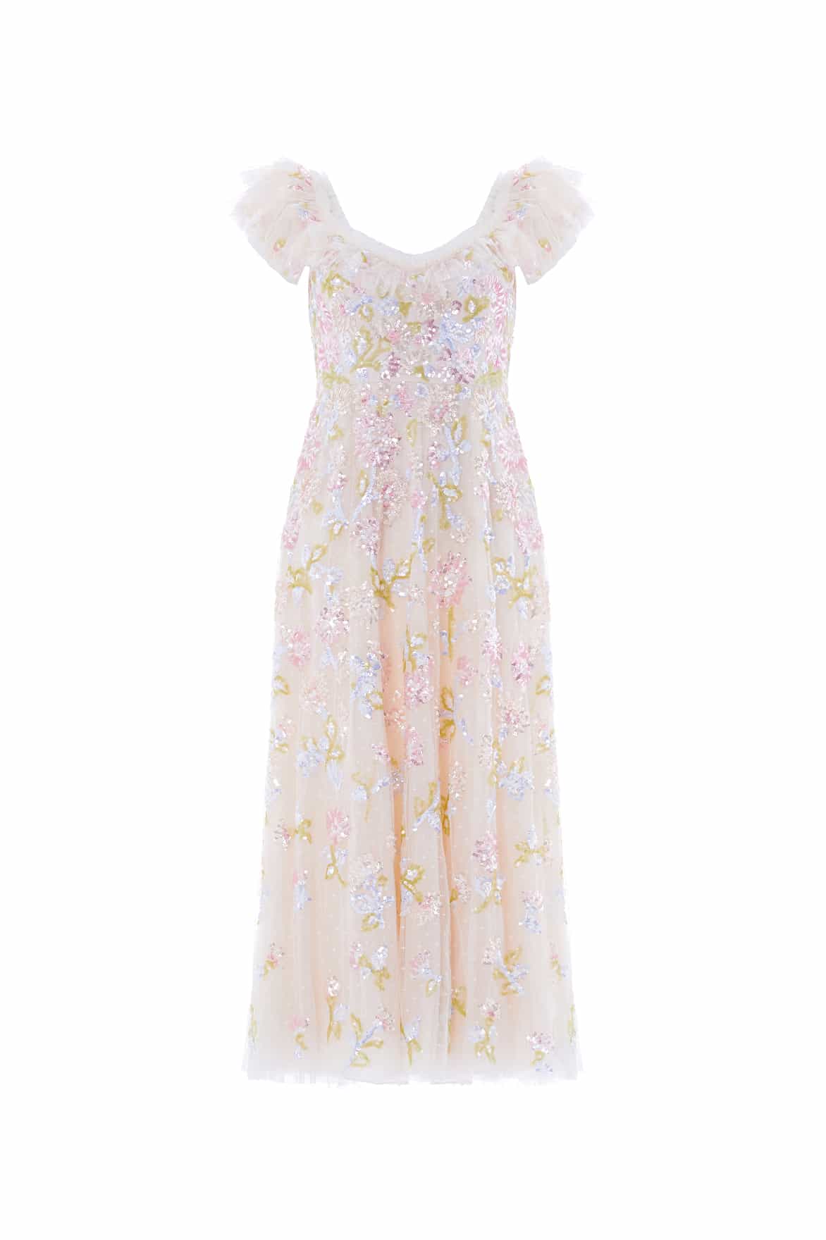 Sequin Dandelion Ruffle Ballerina Dress - Image 3
