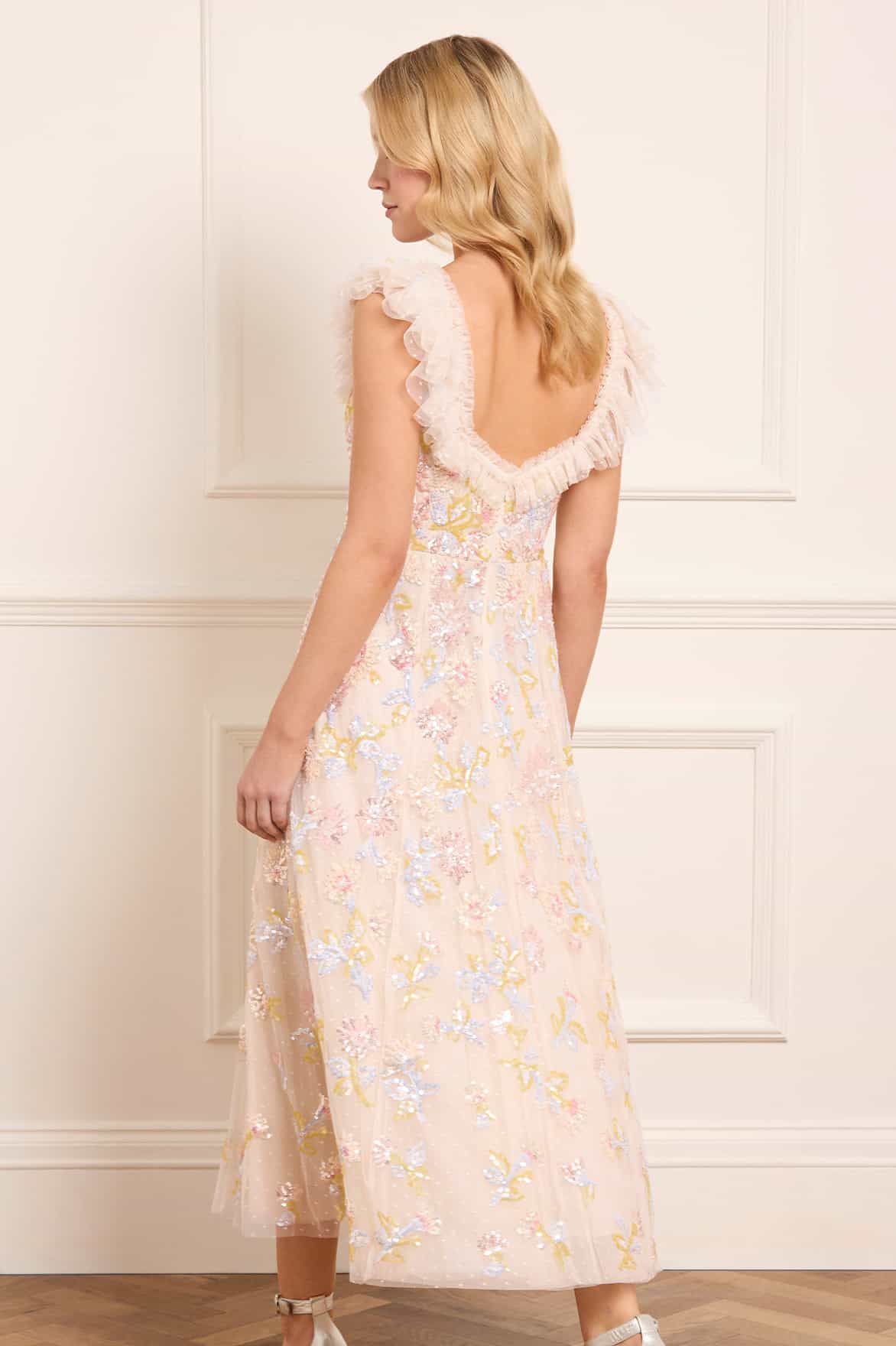 Sequin Dandelion Ruffle Ballerina Dress - Image 5