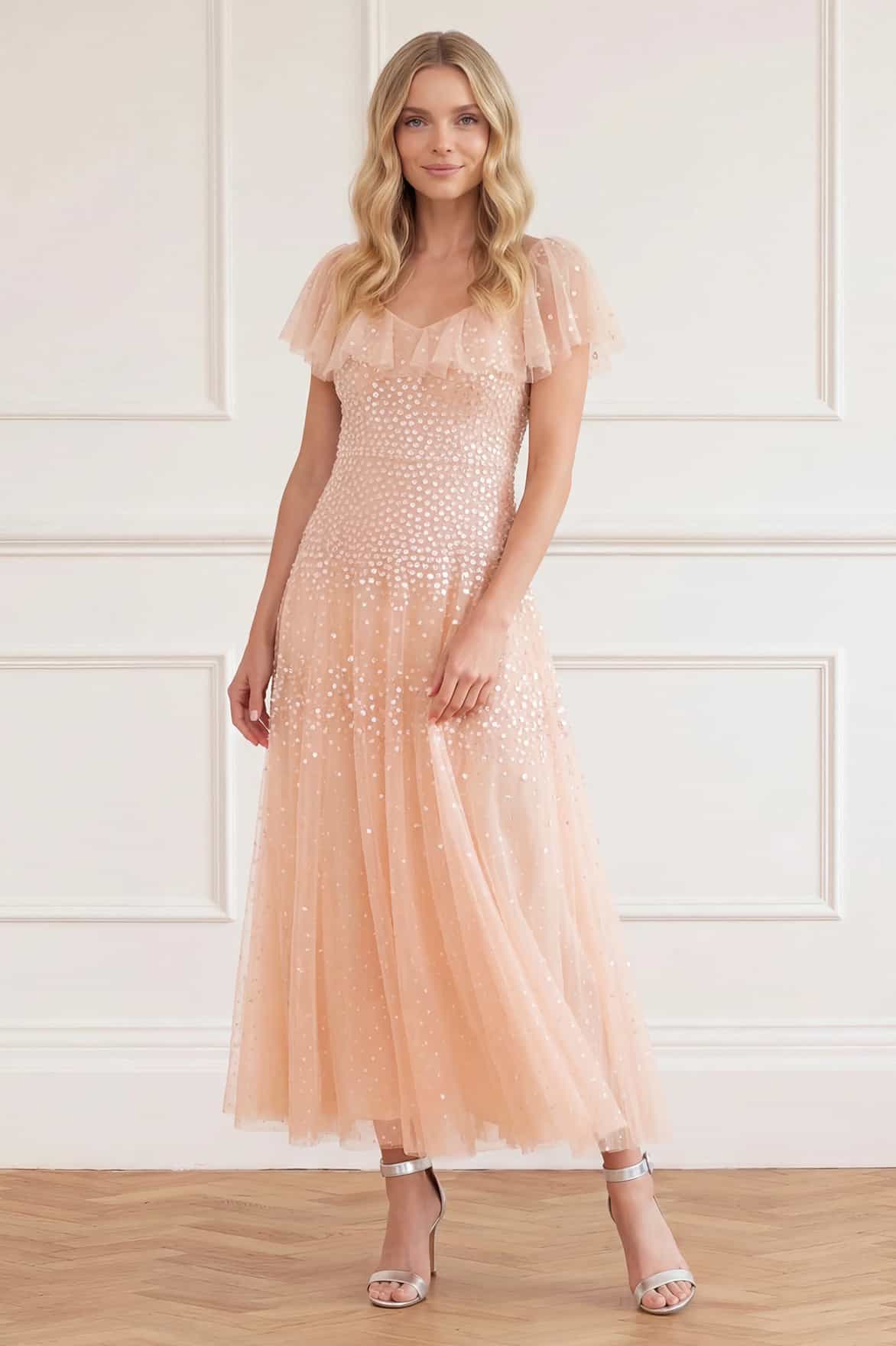 Sunrise Sequin V-Neck Ankle Gown - Image 2