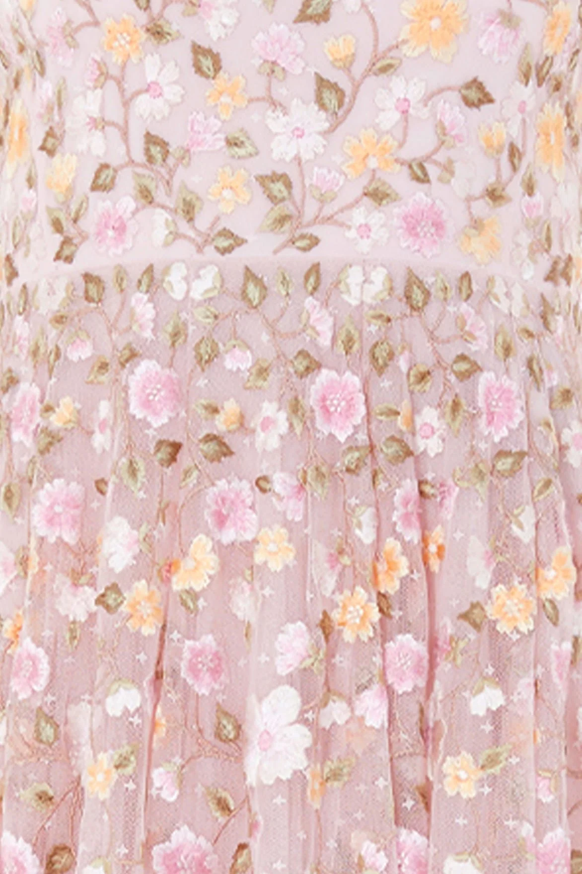 Trailing Roses Long Sleeve Ankle Gown - Image 5