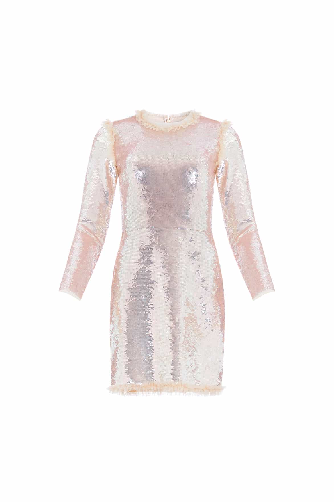 Valerie Gloss Long Sleeve Micro Mini Dress - Image 3