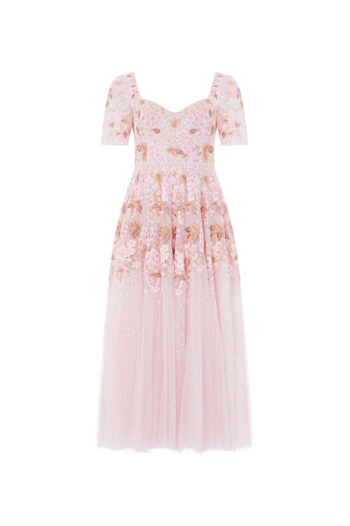 Wisteria Dot Short Sleeve Ballerina Dress - Image 2