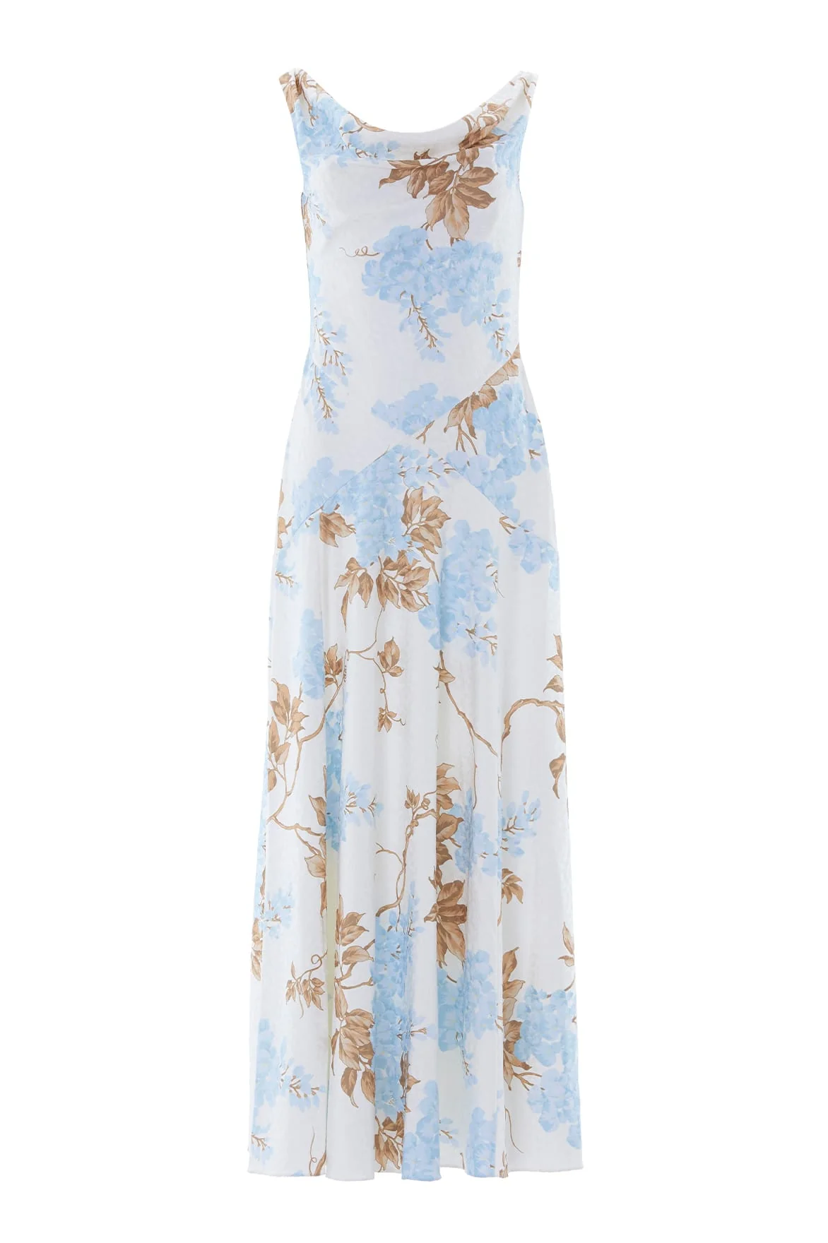 Wisteria Jacquard Cowl Neck Gown - Image 3